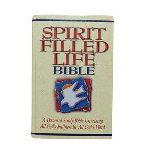 Vintage Spirit Filled Life Bible NKJV Thomas Nelson Hardcover 1991 Unused
